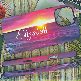 Malecon Roze Zonsondergang 0911 iPhone 16 Pro Max Hoesje