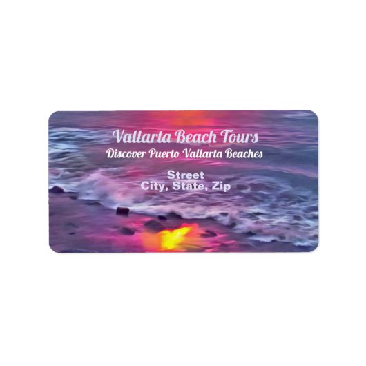 Malecon Sunset 0911 Adres Etiket (Voorkant)