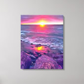 Malecon Sunset 0911 Art Canvas Afdruk (Voorkant)