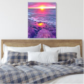 Malecon Sunset 0911 Art Canvas Afdruk (Insitu (Slaapkamer))