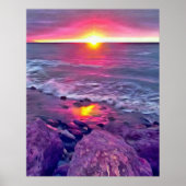 Malecon Sunset 0911 Art Print (Voorkant)