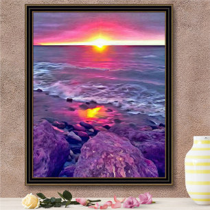 Malecon Sunset 0911 Art Print