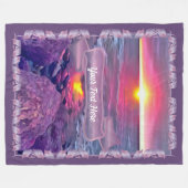 Malecon Sunset 0911 Fleece Deken (Voorkant (Horizontaal))