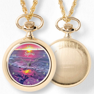 Malecon Sunset 0911 Ketting Horloge