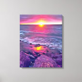 Malecon Sunset 0911 Kunst Canvas Afdruk (Voorkant)
