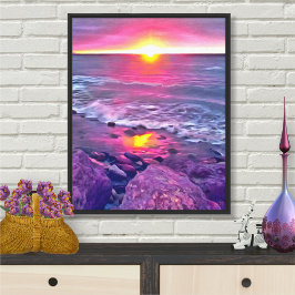 Malecon Sunset 0911 Kunst Canvas Afdruk