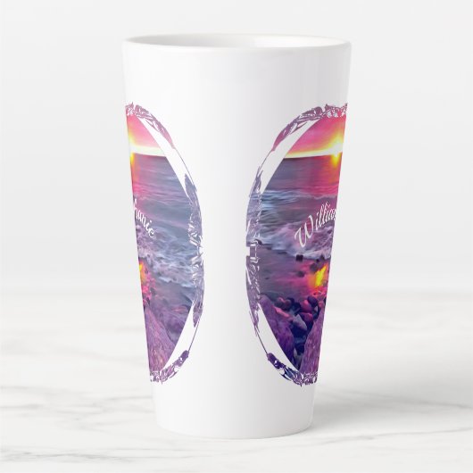 Malecon Sunset 0911 Latte Mok (Voorkant)