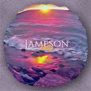 Malecon Sunset 0911 Rond Kussen