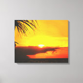 Malecon Sunset 2441 Art Canvas Afdruk (Voorkant)