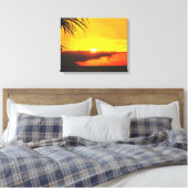 Malecon Sunset 2441 Art Canvas Afdruk (Insitu (Slaapkamer))