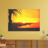 Malecon Sunset 2441 Art Canvas Afdruk (Insitu (Woonkamer))