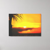 Malecon Sunset 2441 Art Canvas Afdruk (Voorkant)