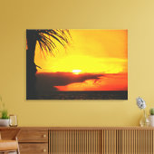 Malecon Sunset 2441 Art Canvas Afdruk (Insitu (Woonkamer))