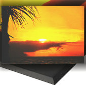 Malecon Sunset 2441 Art Canvas Afdruk