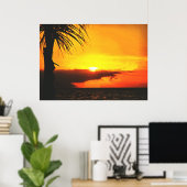 Malecon Sunset 2441 Art Print (Thuiskantoor)