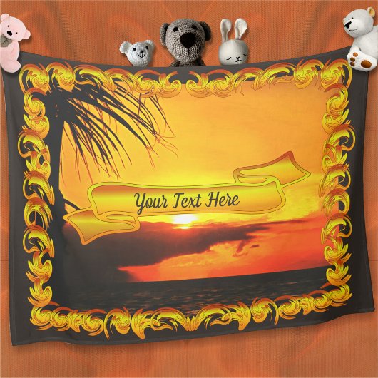 Malecon Sunset 2441 Fleece Blanket Deken