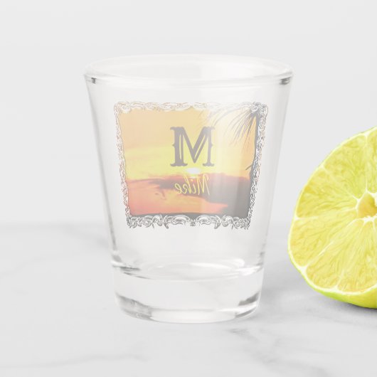 Malecon Sunset 2441 Shot Glas (Achterkant)