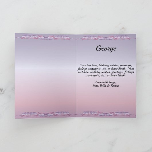 Malecon Sunset Birthday 911 Kaart (Binnen)