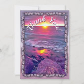 Malecon Sunset Dank u 0911 Bedankkaart (Voorkant)