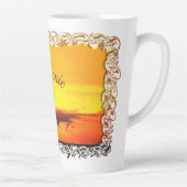 Malecon Zonsondergang 2441 Latte Mok (Rechts)