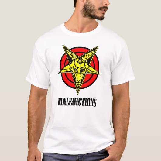 Maledictions Mannen White T-shirt (Voorkant)
