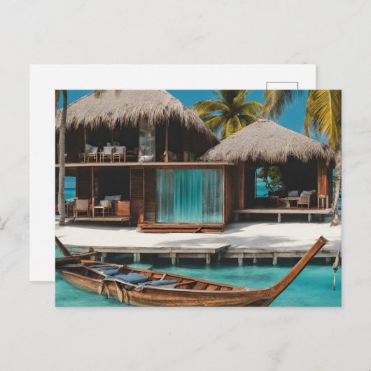 Malediven (1) briefkaart (Voorkant / Achterkant)