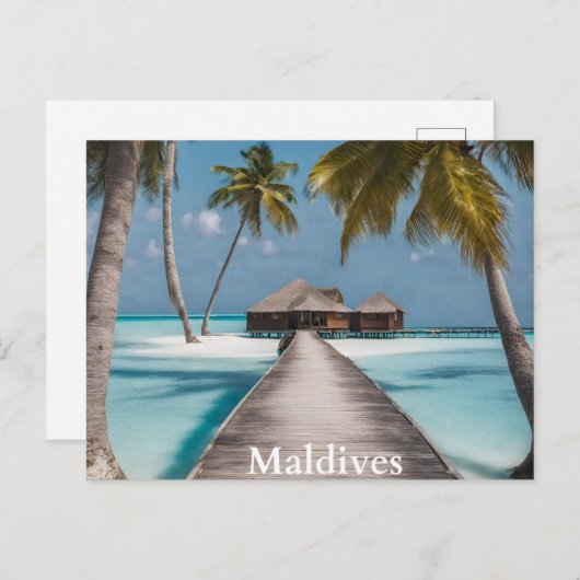 Malediven (2) briefkaart (Voorkant / Achterkant)