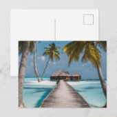 Malediven (3) briefkaart (Voorkant / Achterkant)