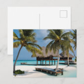 Malediven (4) briefkaart (Voorkant / Achterkant)