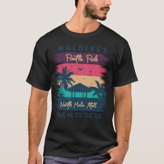 Malediven Beach Paradise T-shirt (Voorkant)