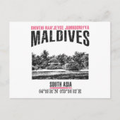 Malediven Briefkaart (Voorkant)