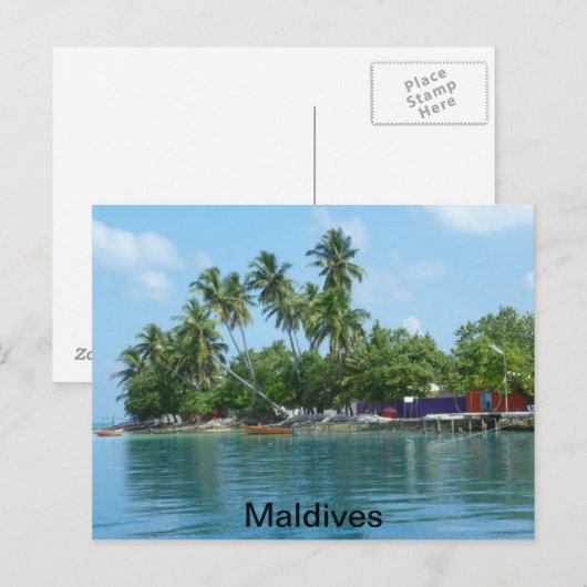 Malediven Briefkaart (Voorkant / Achterkant)