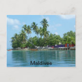 Malediven Briefkaart (Voorkant)