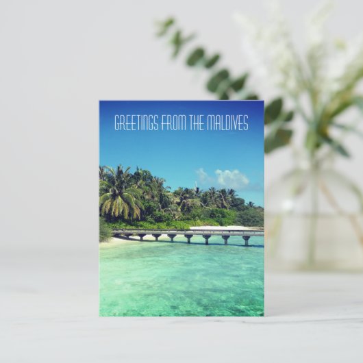 Malediven Briefkaart (Staand voorkant)