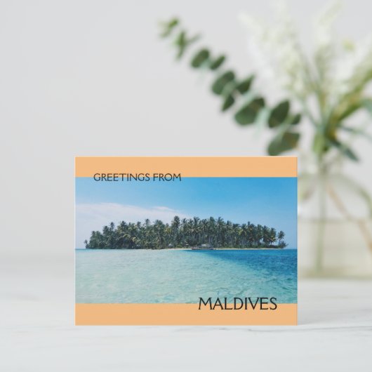 Malediven Briefkaart (Staand voorkant)