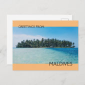 Malediven Briefkaart (Voorkant / Achterkant)