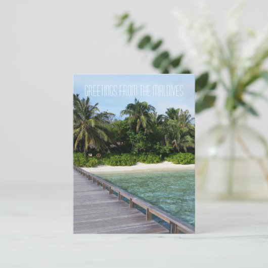 Malediven Briefkaart (Staand voorkant)