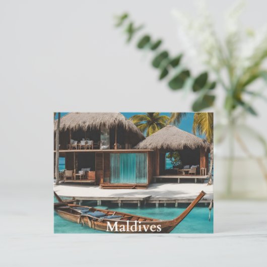 Malediven Briefkaart (Staand voorkant)