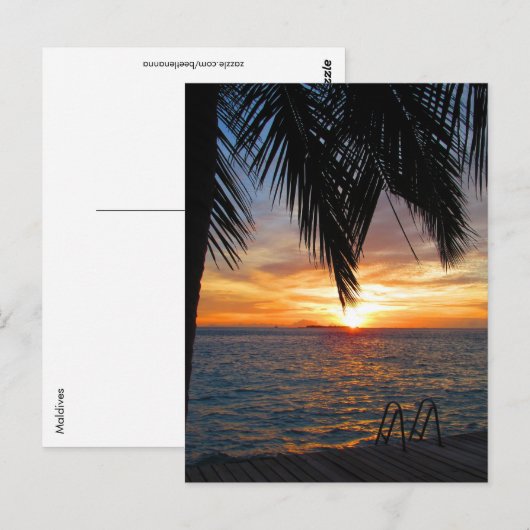 Malediven Briefkaart (Voorkant / Achterkant)