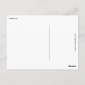 Malediven Briefkaart (Achterkant)