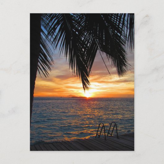 Malediven Briefkaart (Voorkant)