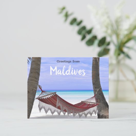 Malediven Briefkaart (Staand voorkant)