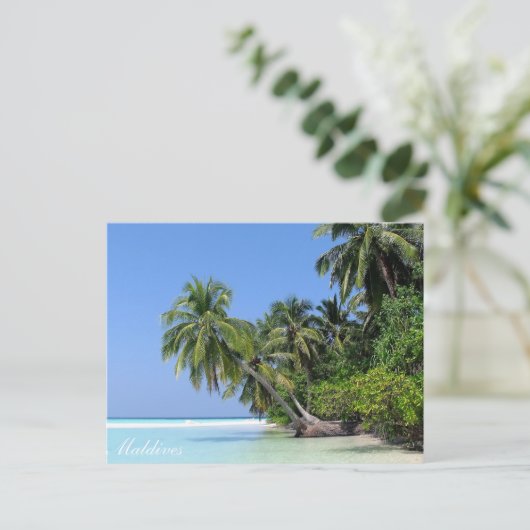 Malediven - briefkaart Athuruga (Staand voorkant)