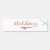 Malediven Bumpersticker (Voorkant)
