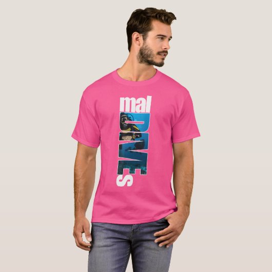 Malediven duiken t-shirt (Voorkant volledig)