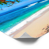 Malediven eiland per verhalenaar. poster (Hoek)