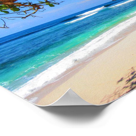 Malediven eiland per verhalenaar. poster (Hoek)