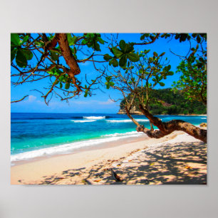 Malediven eiland per verhalenaar. poster