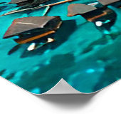 🧲 Malediven Eiland Resort Reis Souvenir 🌊 Poster (Hoek)