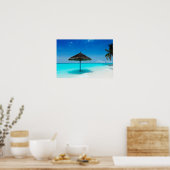 Malediven eiland romantische vakantie poster (Keuken)